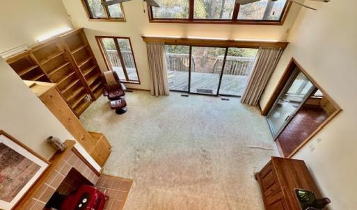 looking down from 2nd floor loft