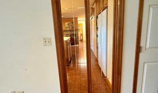 Kitchen door from foyer