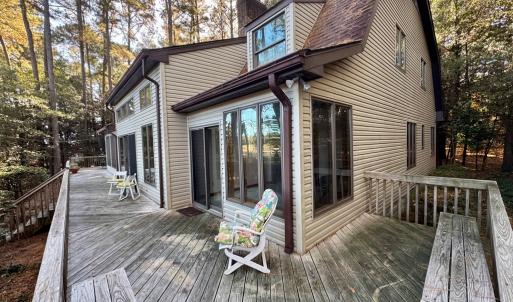 Deck area off of primary bedroom
