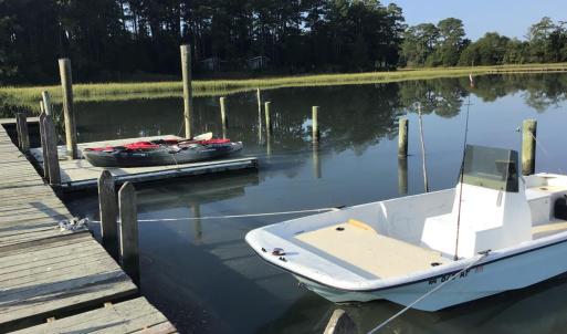 Community dock and kayak platform