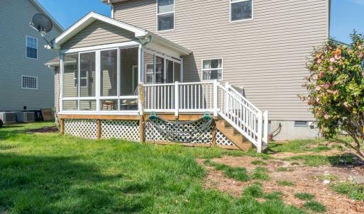 Rear - deck & sunroom