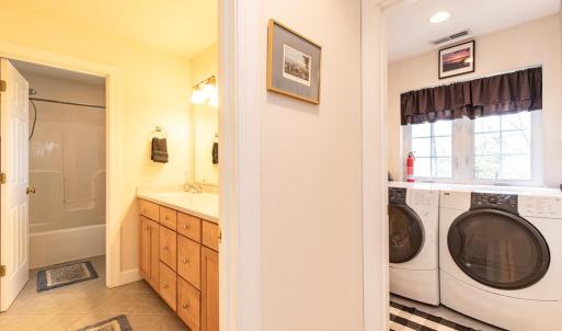 Upstairs full bath and utility room