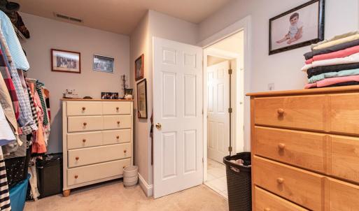 Spacious walk in closet