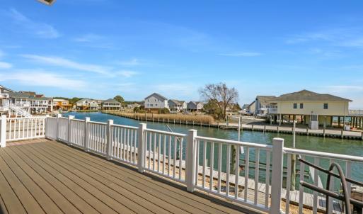 Main Level Deck Looking Down Canal