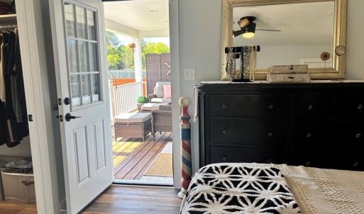 Primary Bedroom/Door to Porch