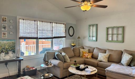 Living Room with Vaulted Ceilings