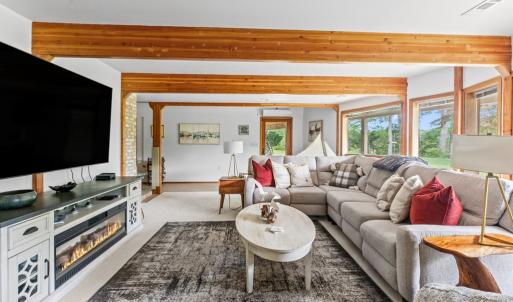 Living area in basement.
