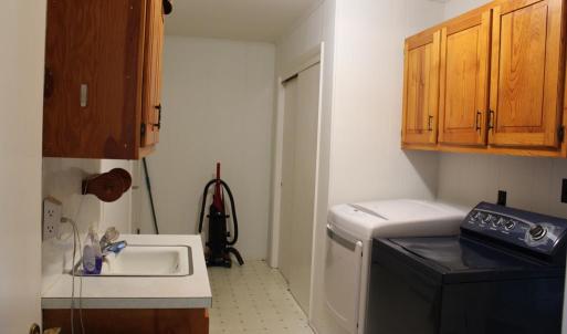 utility room off kitchen and garage.