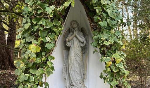 Alcove of ivy and angel