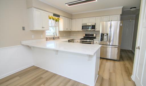 Kitchen with Quartz countertops
