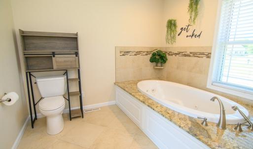 Primary bath with large jetted tub
