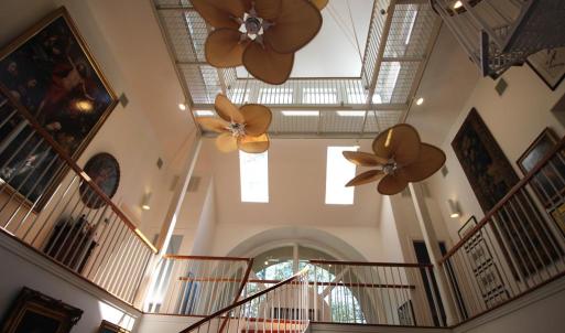 Atrium, Looking up from the living room.