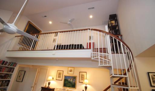 Balcony in Primary suite, This is a wonderful second floor office or work area. There is also an adjoining den.