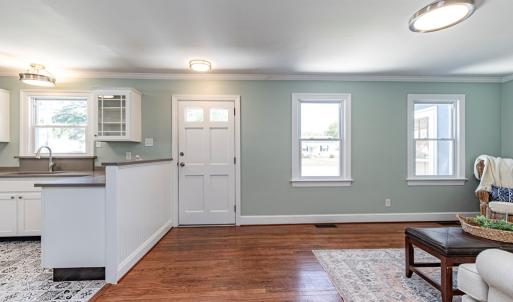 Front Door, Leads to large concrete patio!