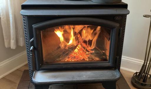 Wood Stove Burning