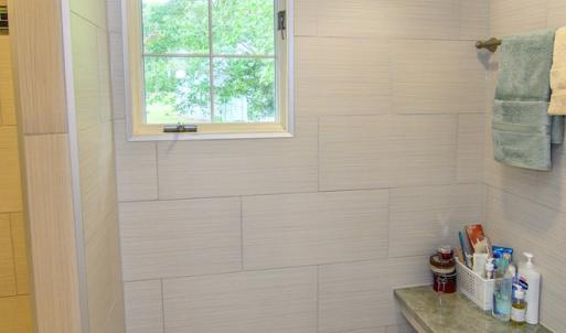 Tiled Walk In Shower- Primary Bathroom