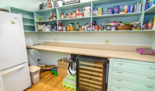 Large Pantry with additional Fridge and wine coole