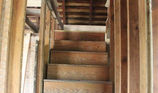 View of the attic steps