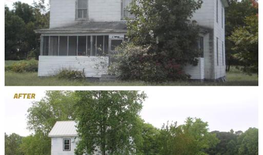 before and after started renovation