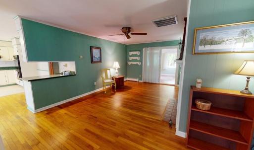 Entry from front enclosed porch.