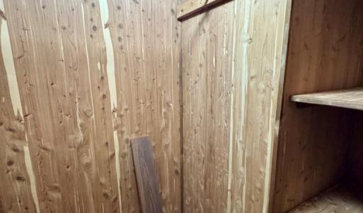 Cedar closet in bedroom 3