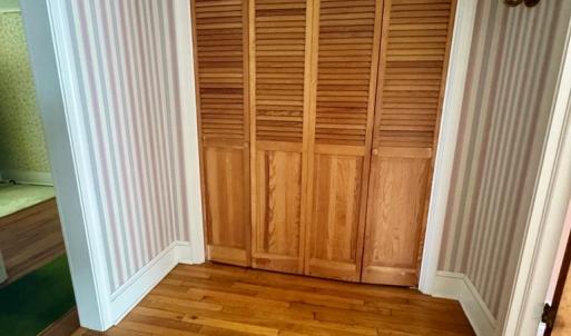 Upstairs hall closet