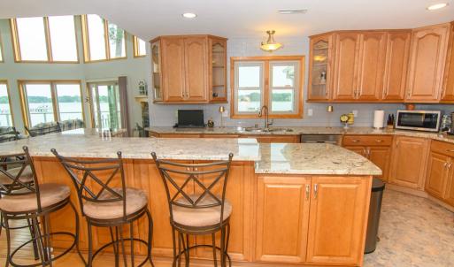 Kitchen View 3, Large Island with seating for 6.