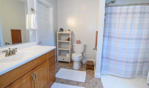 Ensuite , Large Vanity, Shower, Door to the left is the Walk In Closet
