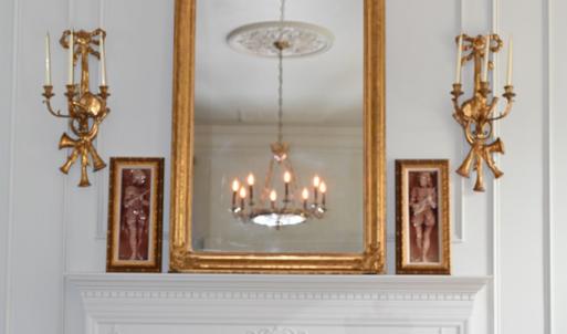 Parlor fireplace