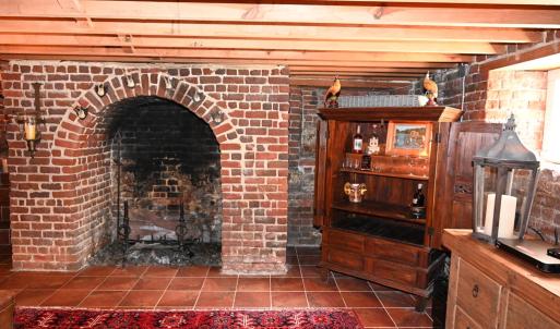 Basement fireplace