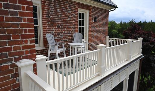 Primary bedroom balcony sitting area