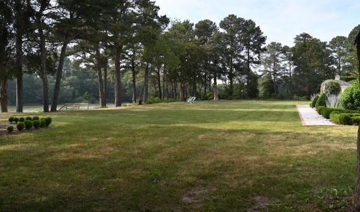 Open yard on the shoreline (N view)