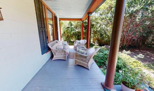 Nice front porch.  Very private