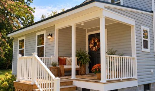 AI-generated back porch