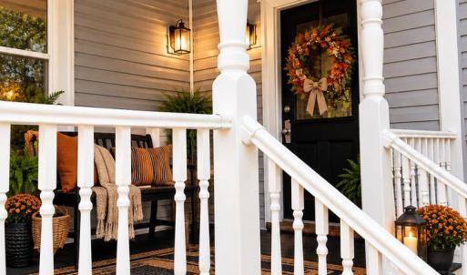 AI-generated front porch