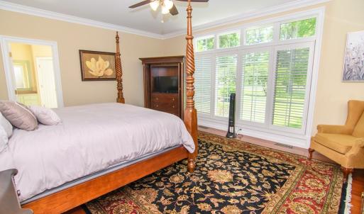 Primary Bedroom, Crown Molding, spacious 1st Floor