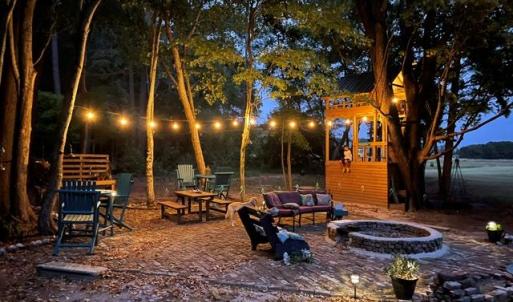 Woodline patio and fire pit.