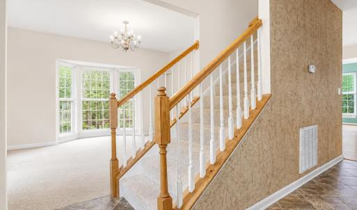 Bright and airy home entryway