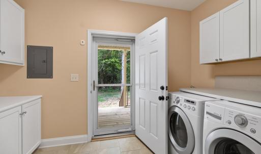 Laundry Room with exterior Door