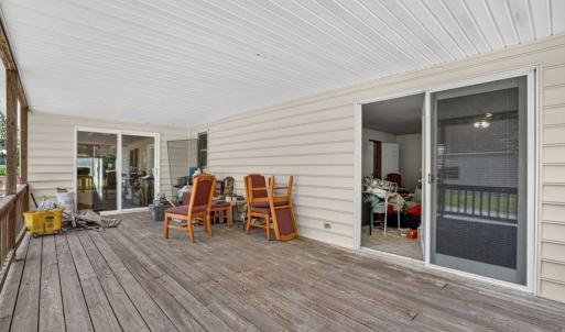 Covered back porch