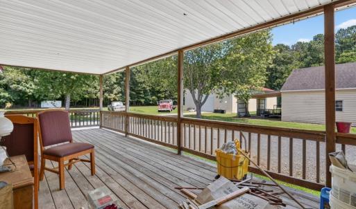 Covered back porch