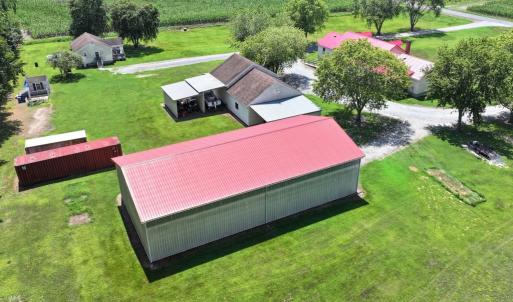 Rear View of 40x80x16 pole barn