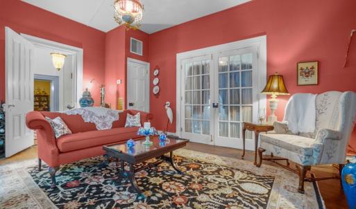 Parlor, Double doors lead to a sitting room or first floor bedroom