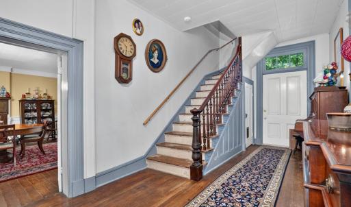 Staircase , Back door aligns with the front