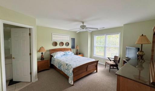 1st level owner suite with full bathroom.