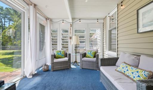 Enclosed Porch off Kitchen/ Back of Foyer