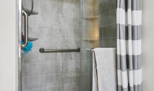 Primary Bathroom walk-in tile shower