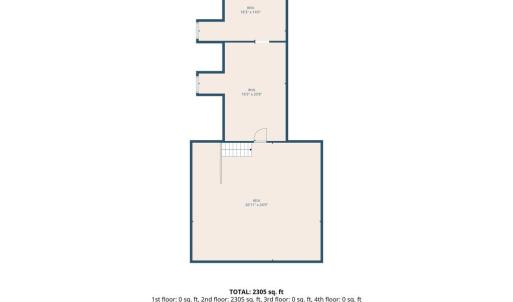 Main home, unfinished space on second floor. Walk-up stairs in the attached garage.
