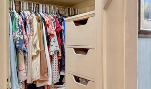 Custom closet in bedroom 1