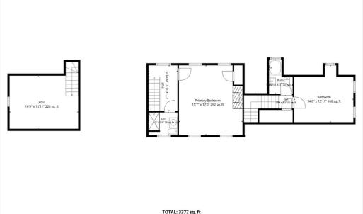 Upper Level Floor Plan - Main House